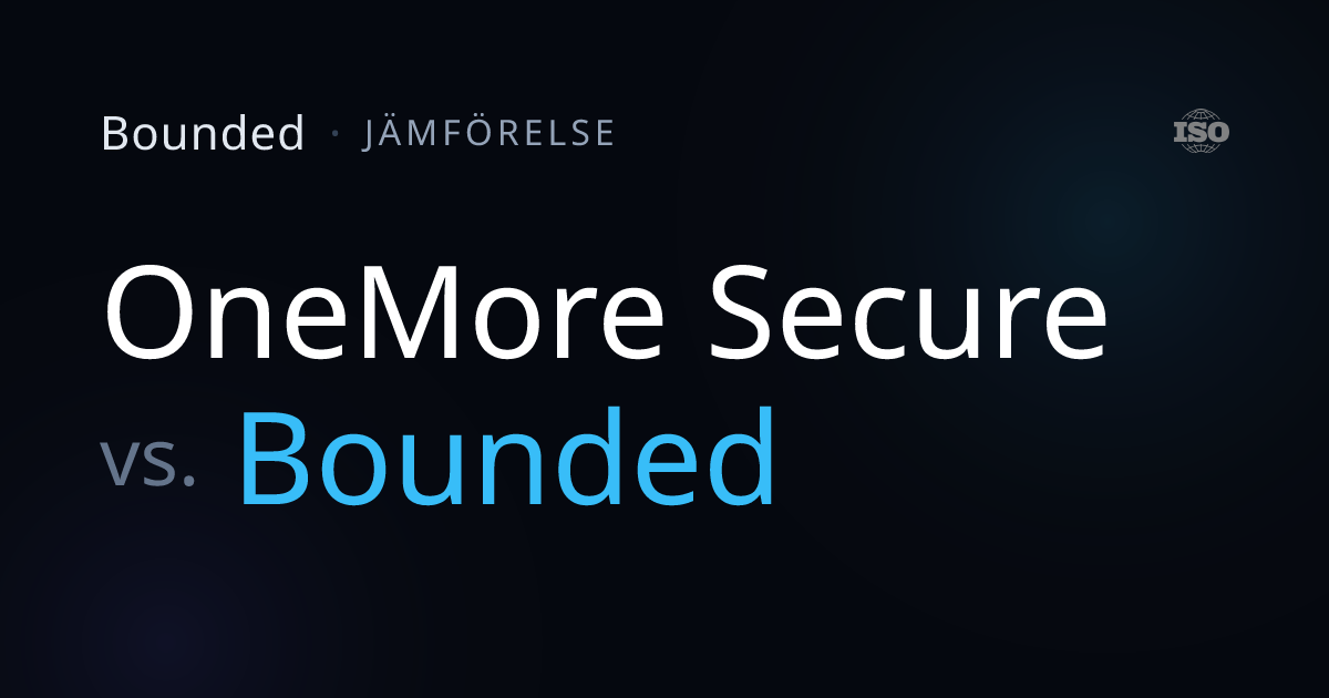 Bounded vs OneMore Secure - Från enkät till verifierad ...